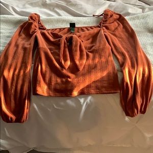 Burnt orange Long sleeve top